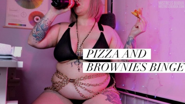 Mistressbijoux Pizza And Brownies Binge