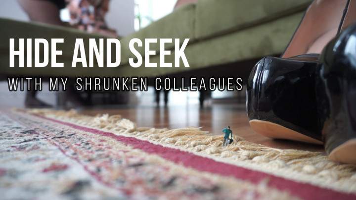 Giantess Plays Hide and Seek With Shrunken Colleagues - October 11, 2023