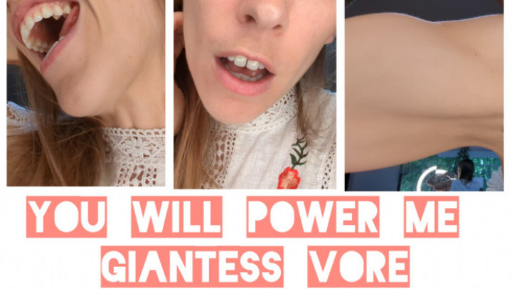 You Will Power Me Giantess Vore - August 13, 2023