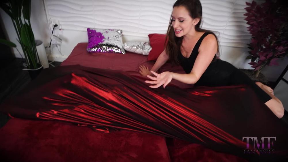 TMFetish - Ama Rio Ashlynn Taylor - Playful Lesbian Sheet Bondage - Hd 1080P
