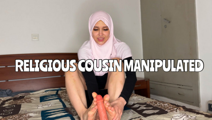 Hijabi cousin manipulated into footjob - December 30, 2024