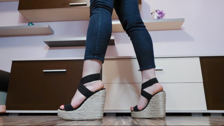 Edging for new wedge sandals - April 17, 2021