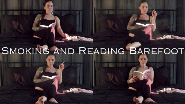 Smoking and Reading Barefoot