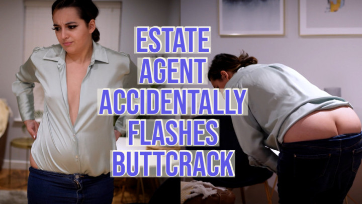 Estate Agent Flashes Buttcrack