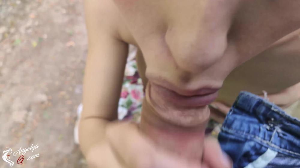 Girl Deep Blowjob On The Street Pov