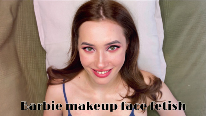 Pink Makeup face fetish video