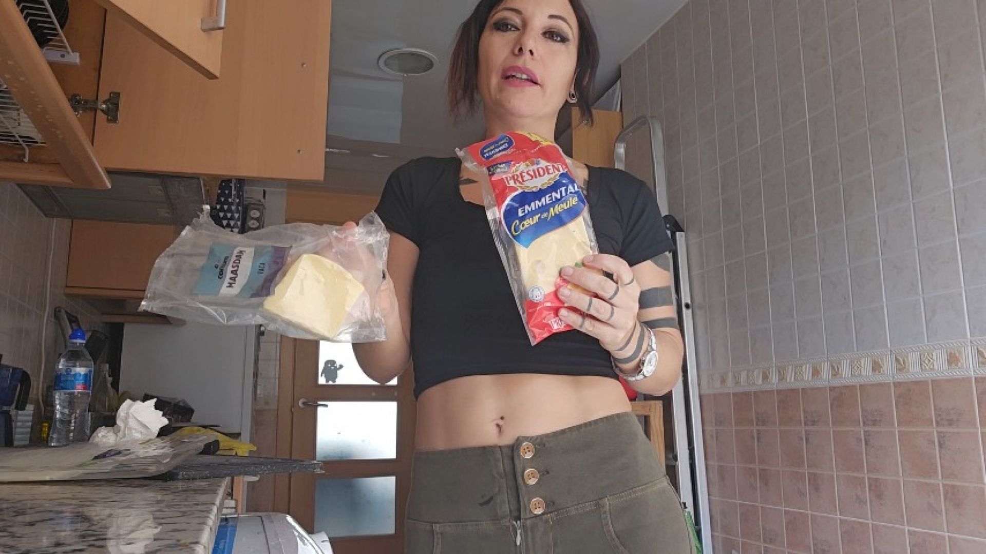 Smelling and Tasting 3 cheeses