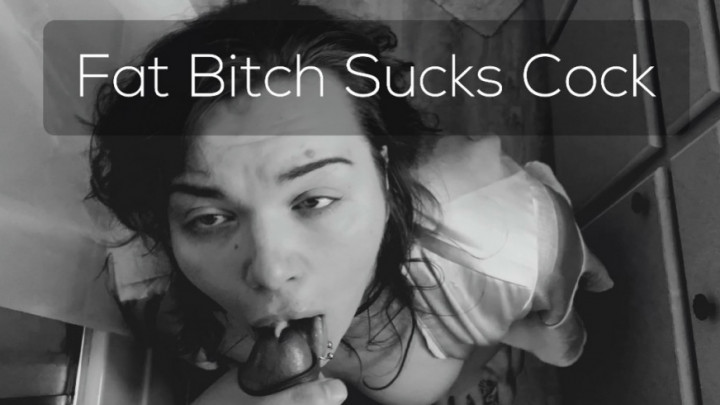 Black & White BBW Blowjob