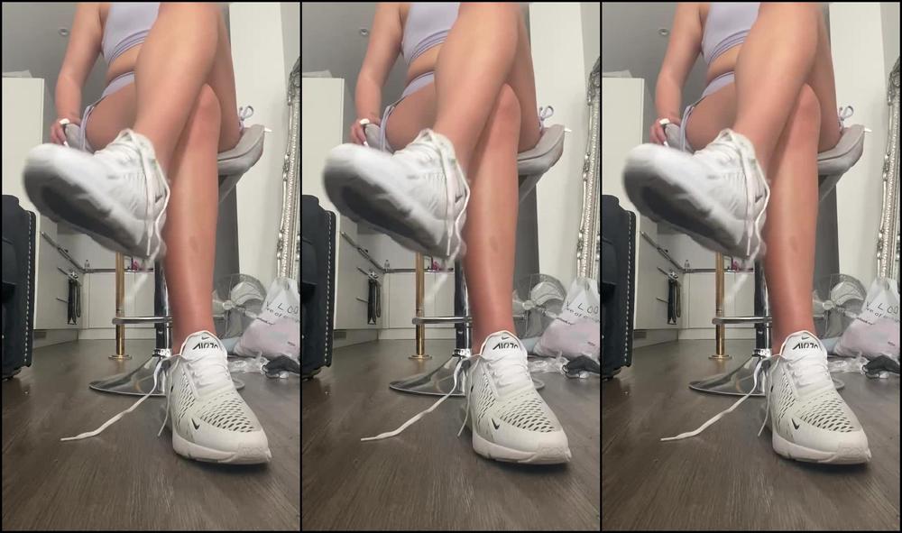 ALL4S3R3NAB - Sweaty trainers, socks and feet humiliation.