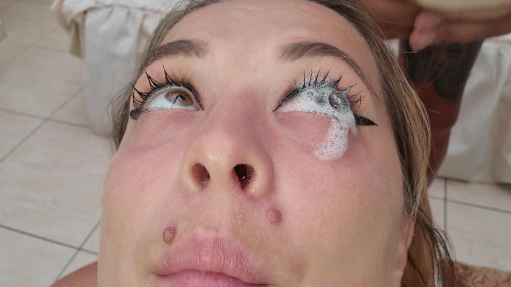 Spitting In Each Other Eyes Close Up