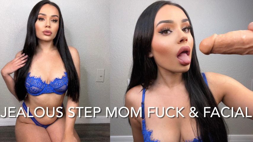 JEALOUS STEP-MOM FUCK & FACIAL