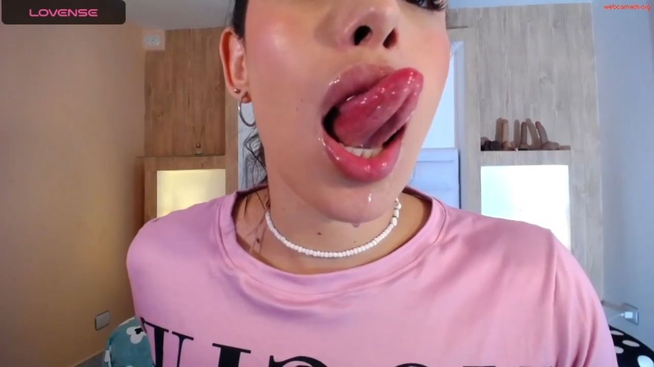 Perverted Tongue Tease: Latina Dildo Desire Unleashed