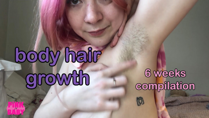 body hair growing 1-6wks