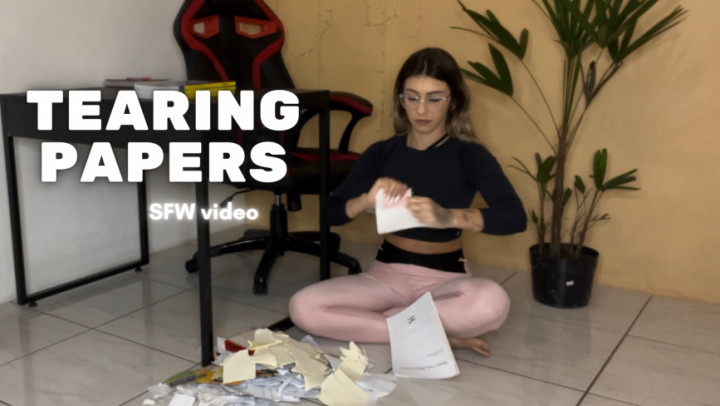 Tearing Papers - Voyeur view
