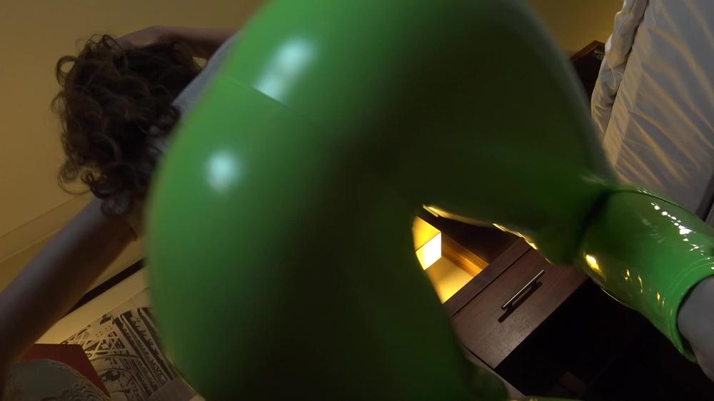 XxBrookLogan - Shiny Green Leggings JOI