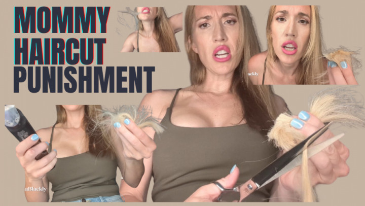 Mommy Haircutting Punishment for Misbehaving Son POV