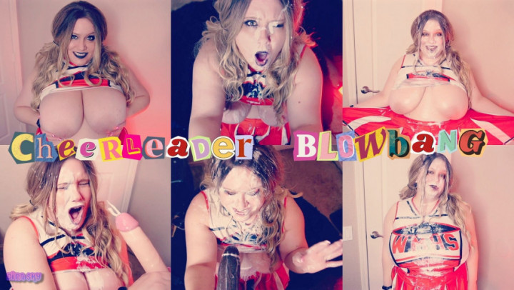 Cheerleader Initiation Blowbang Bukkake