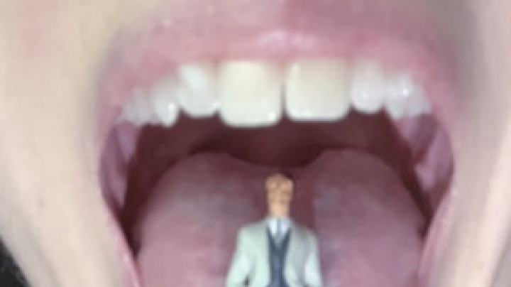 Giantess Vore Tiny Mouth Suck