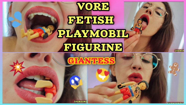 VORE FETISH PLAYMOBIL FIGURINE UVULA EATEN BY GIANTESS