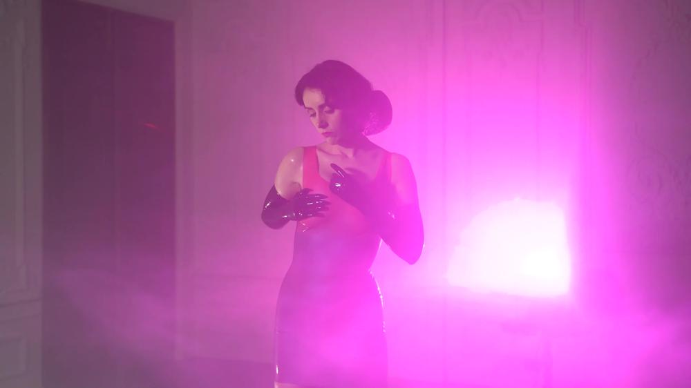 Cosmic Dream Girl In Latex