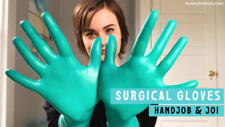 Surgical Gloves Handjob & JOI
