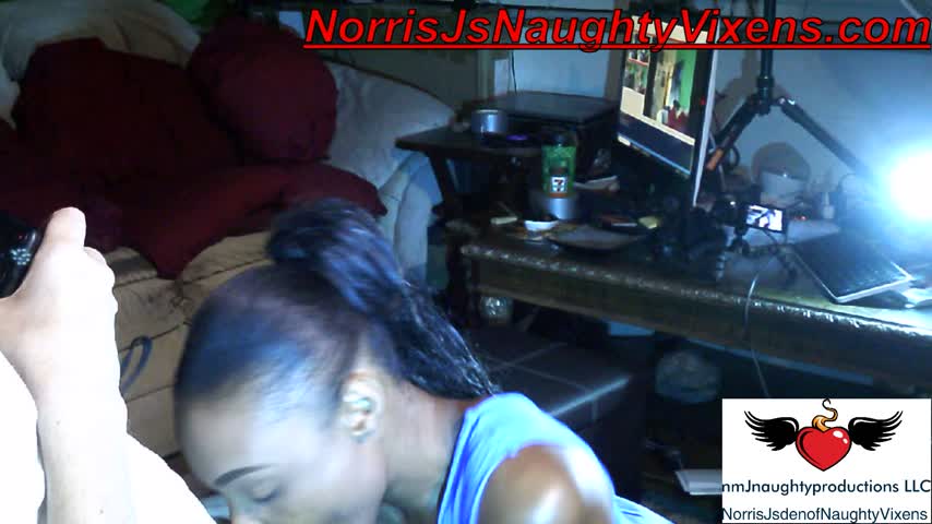 Bella Star sucks my cock hard then we