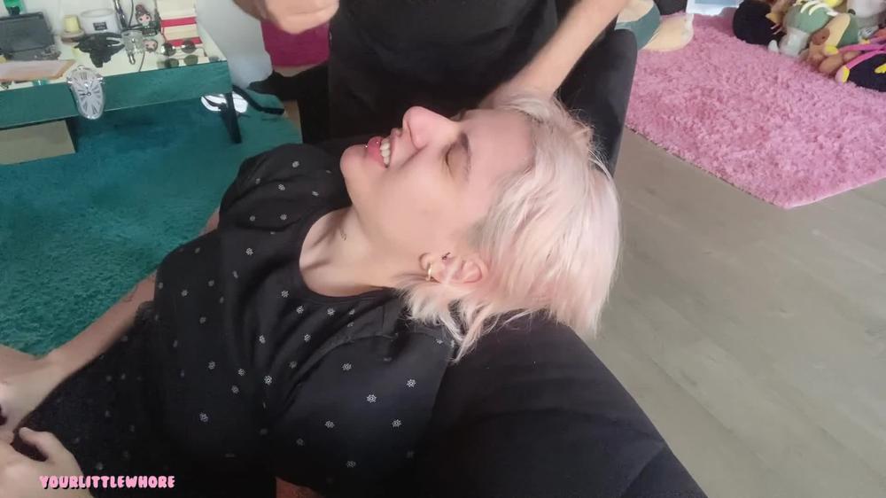 Eating His Hanging Snot And Gagging