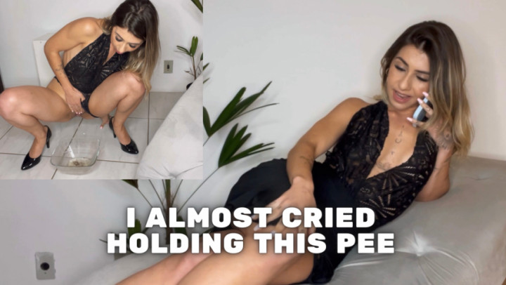 Desperation makes me pee on anything