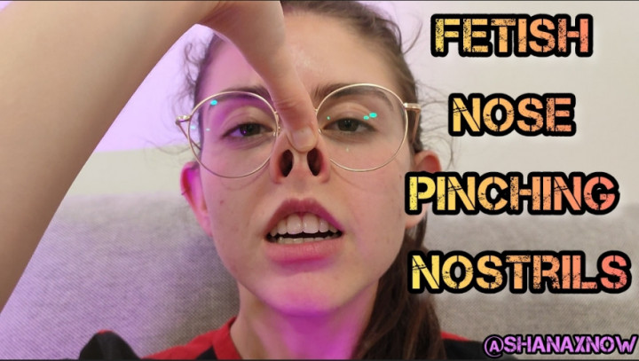FETISH NOSE PINCHING NOSTRILS FACE FETISH TEETH EYEGLASSES