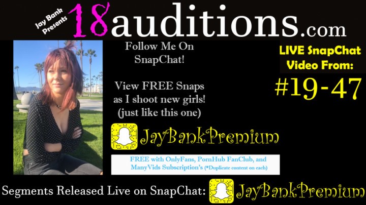 Jay Bank Presents 19 47 Live Snapchat Premium 18Auditions