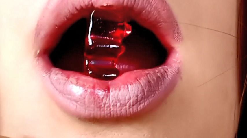 Giantess swallowing annoying gummy bear