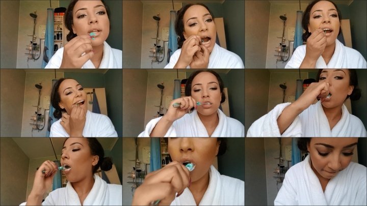 Kaylalouise Flossing Brushing Teeth Drooling
