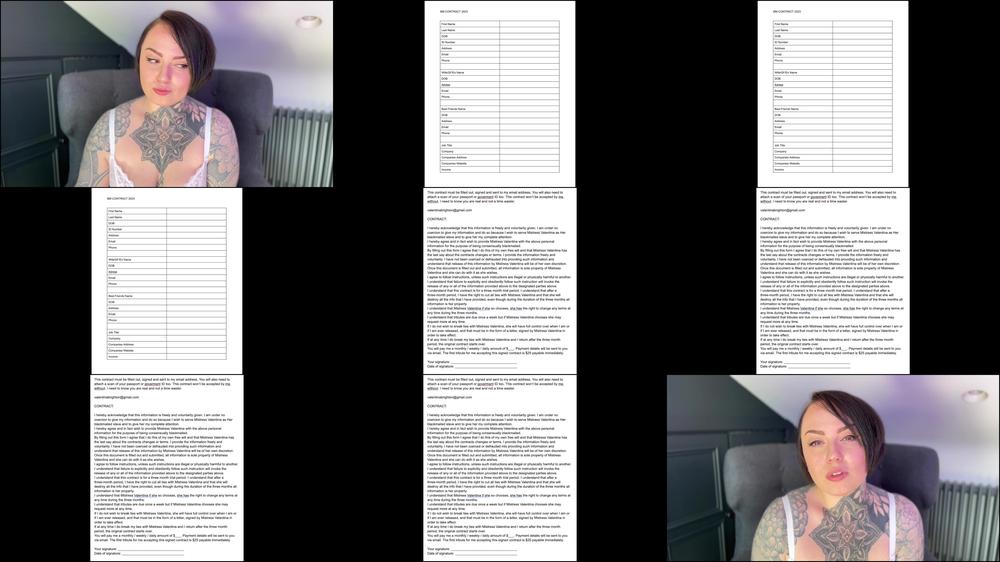Official Blackmail-Fantasy Contract
