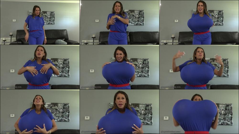 Nikki Grows Giant Tits From Magic Remote
