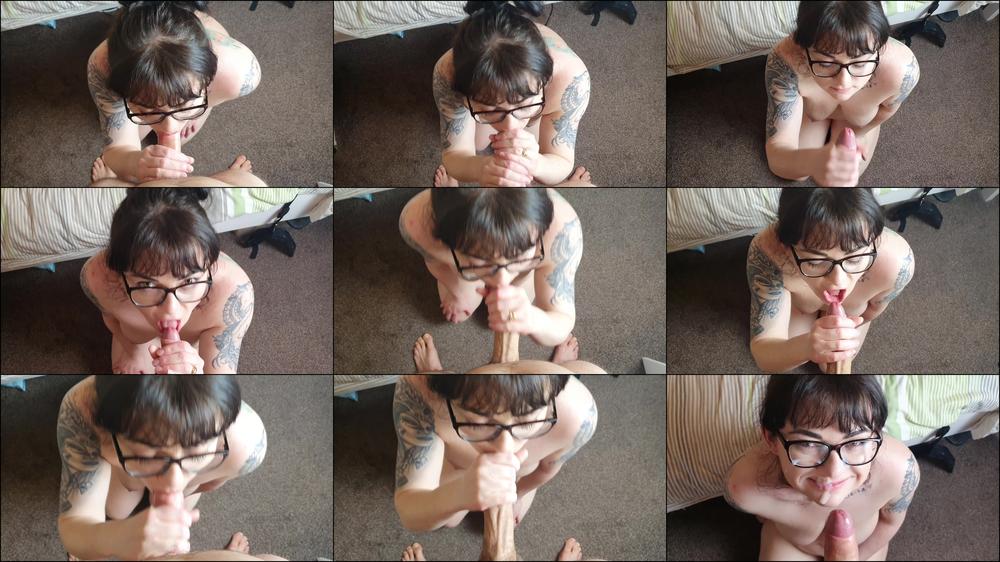 POV on Knees to Suck Cock & Facialized - April 04, 2022