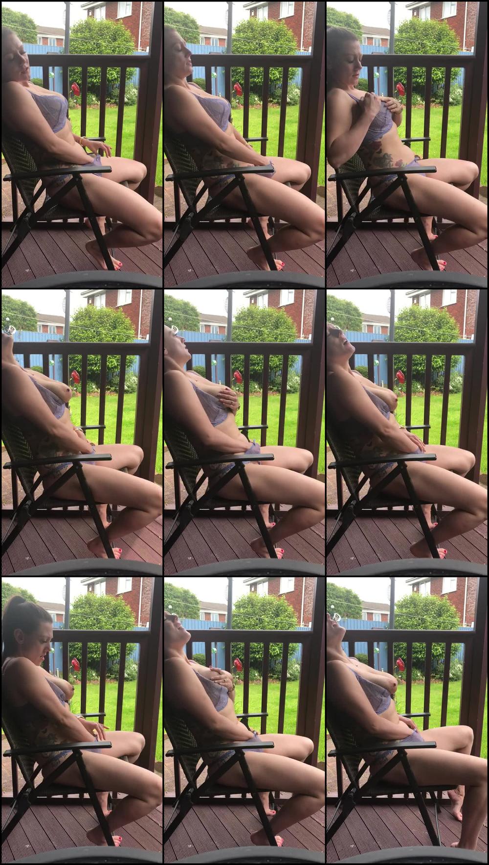 Pussy Play in my Friends Garden