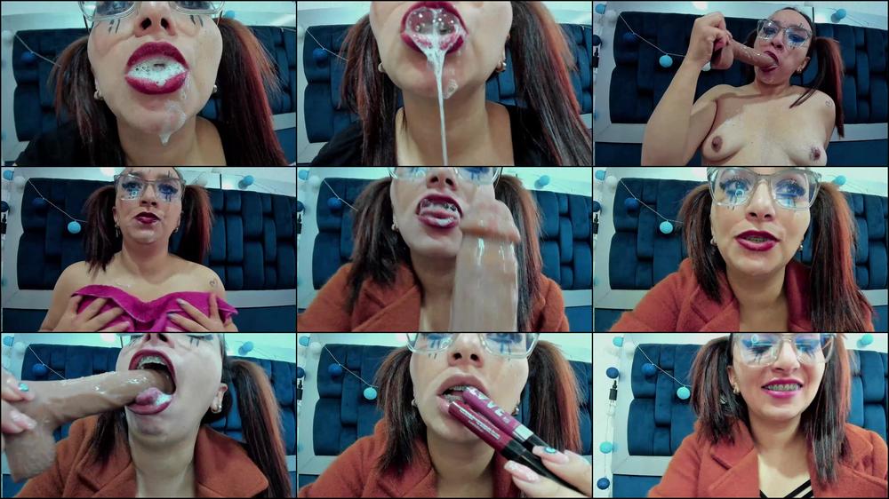 Dildo Delight: Submissive Goddess and Saliva Bukkake
