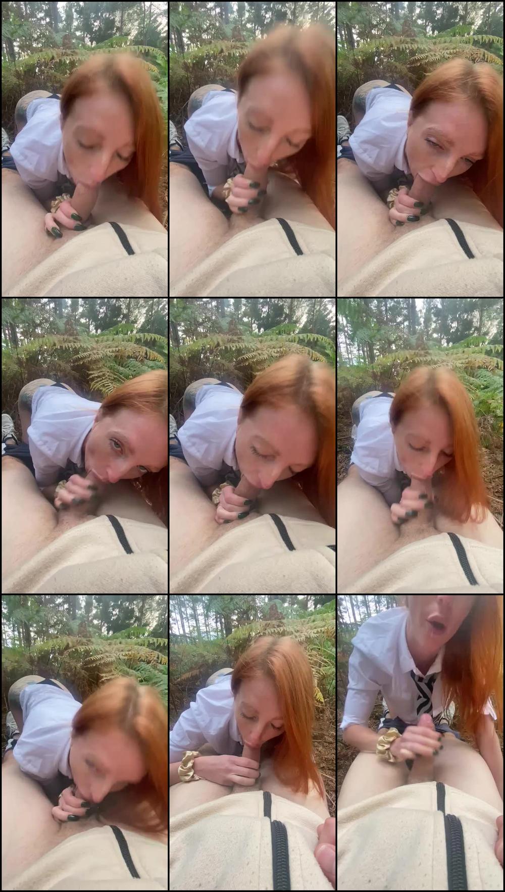 school girl giving good head