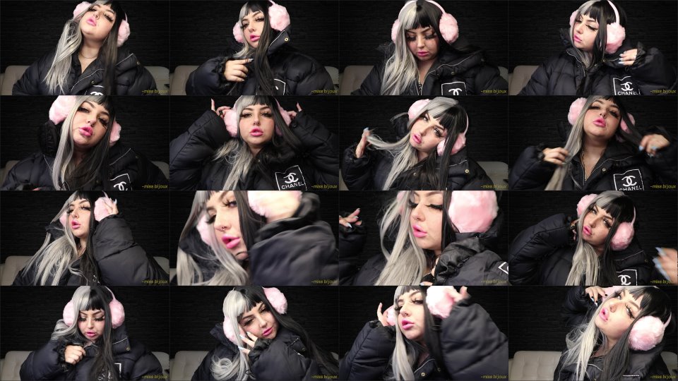 Mistressbijoux Puffy Coat And Pink Earmuffs