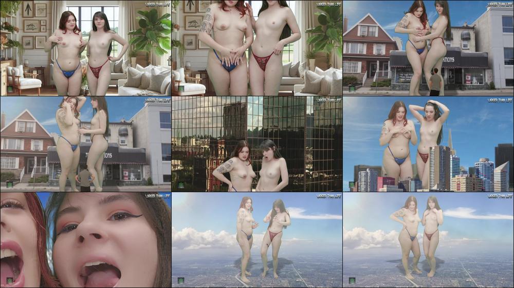 Ziva Fey & Aurora in Genies' Deception For Giantess Growth