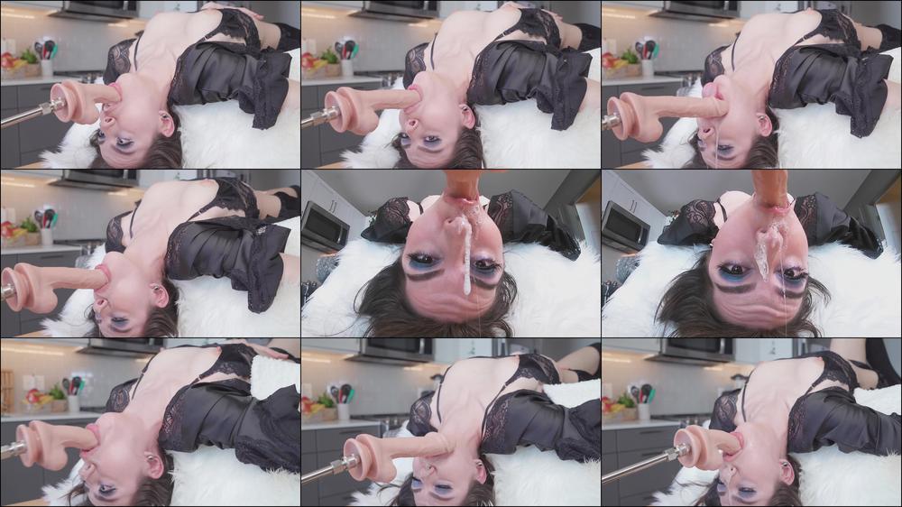 Sloppy Throat Fucked By My Fuck Machine