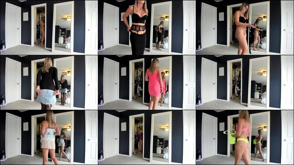 Trying On Lingerie and Dresses