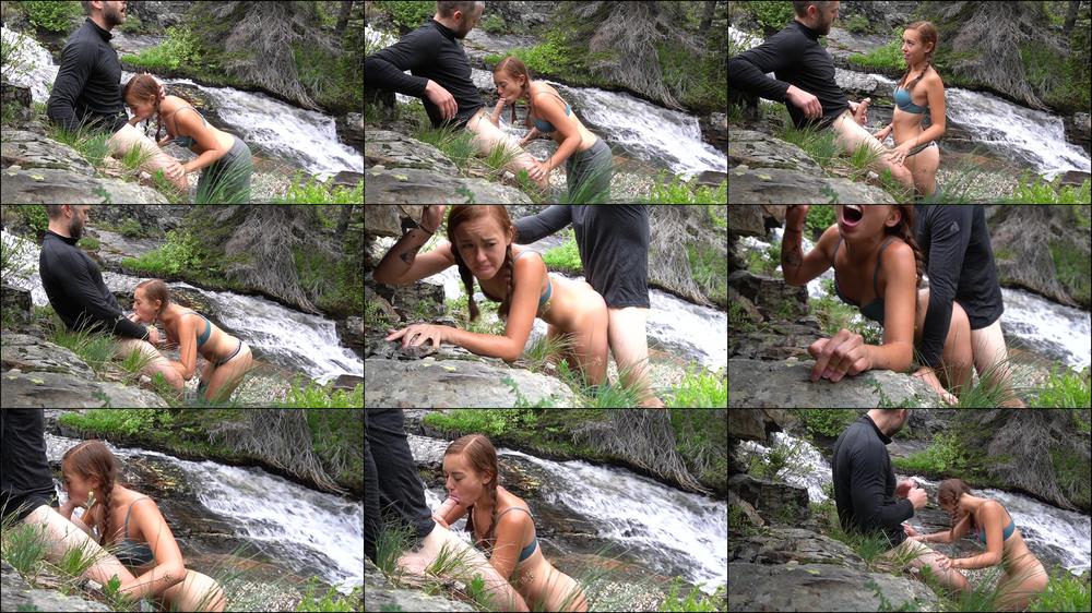 Sexy Babe Gets Naughty By Waterfall
