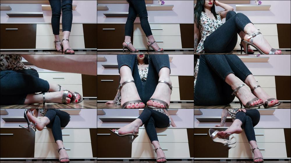 Edge for new shiny silver sandals - April 10, 2021