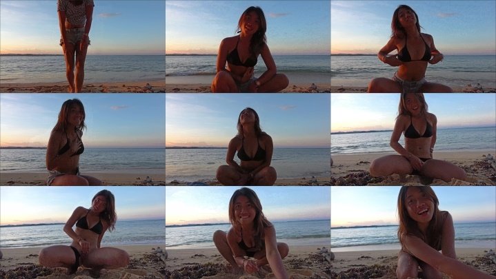 Allforshow93 Asian Has Huge Beach Squirt