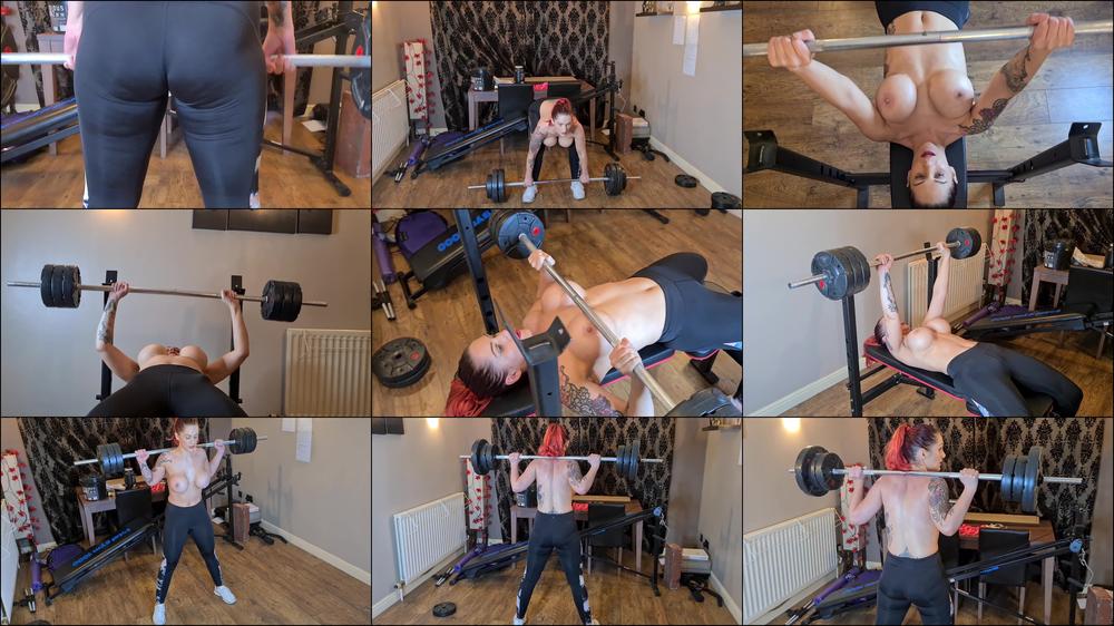 Ruby Onyx Topless Work Out