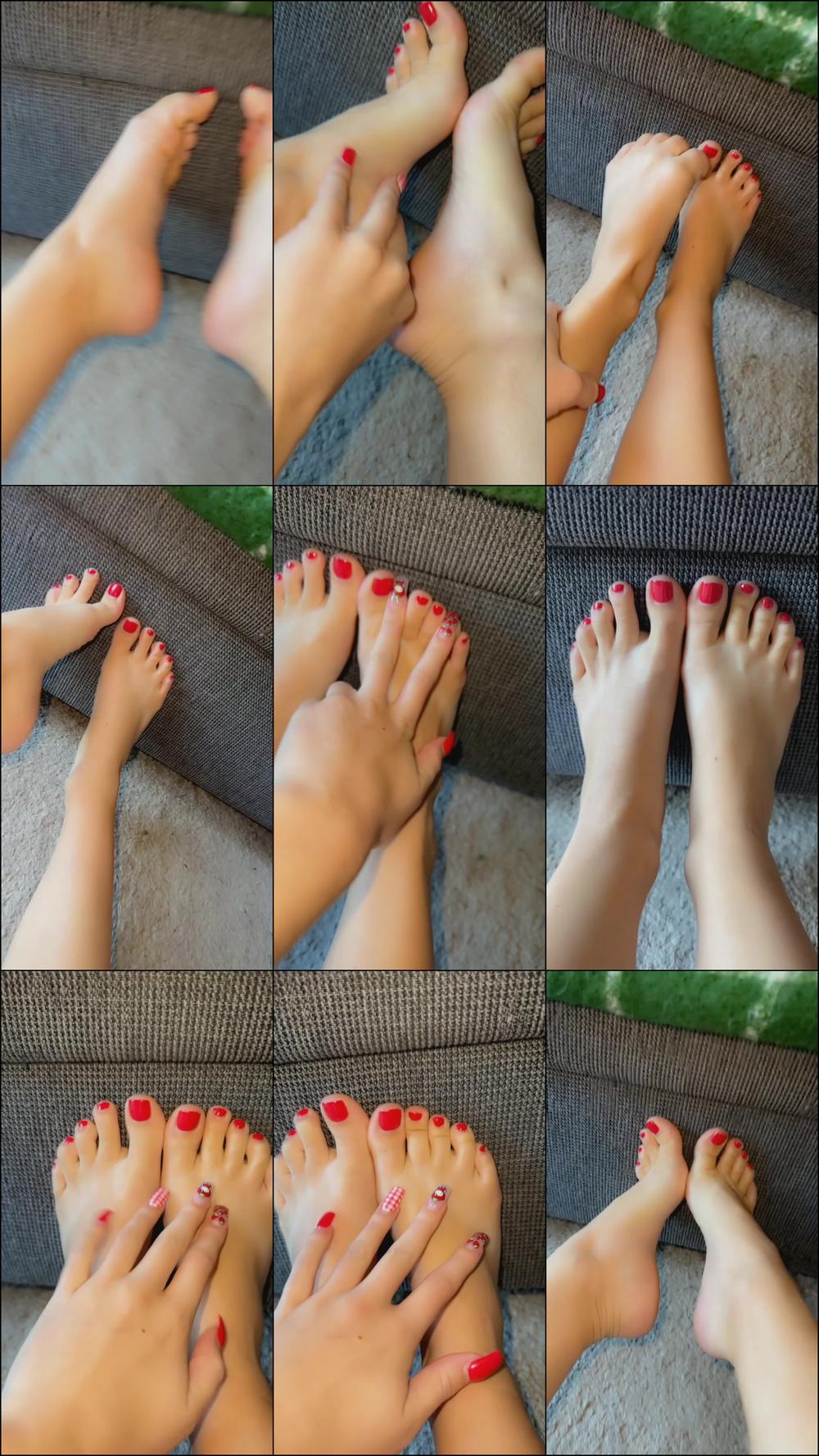 Small Feet with Matching Nails and Toes - August 07, 2023