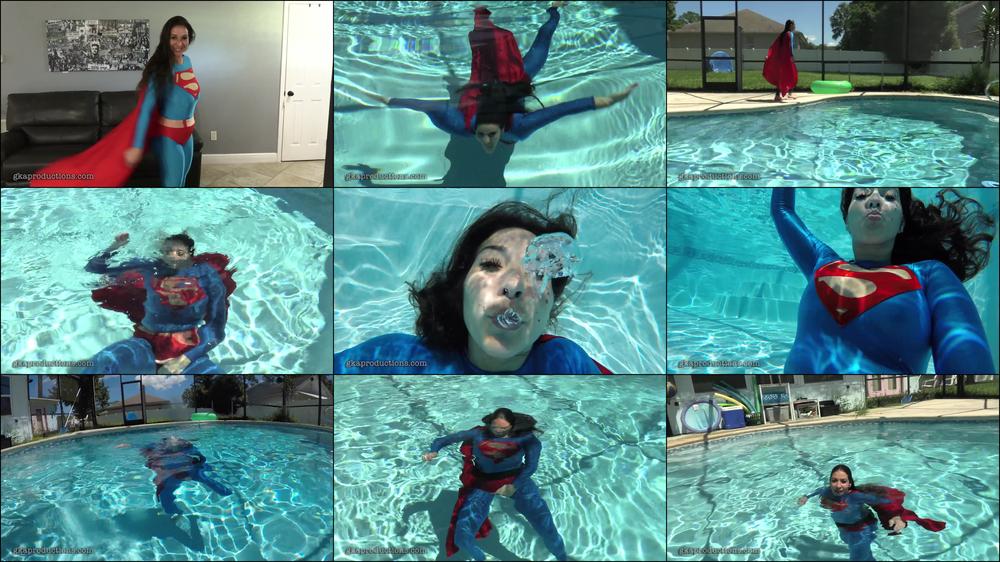 Jen Capone - Sexy Superheroine Swimming