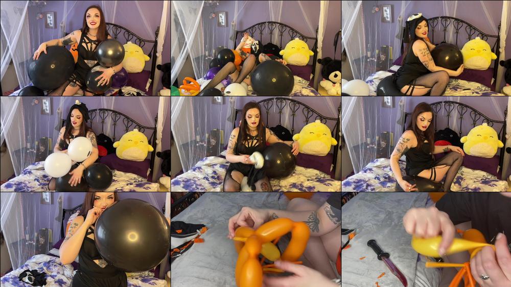 Masked SCREAM+20 Halloween BALLOONS- POPPING - January 31, 2024