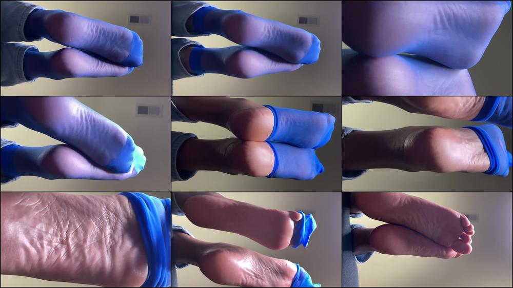 Blue Nylon Footstool Pov